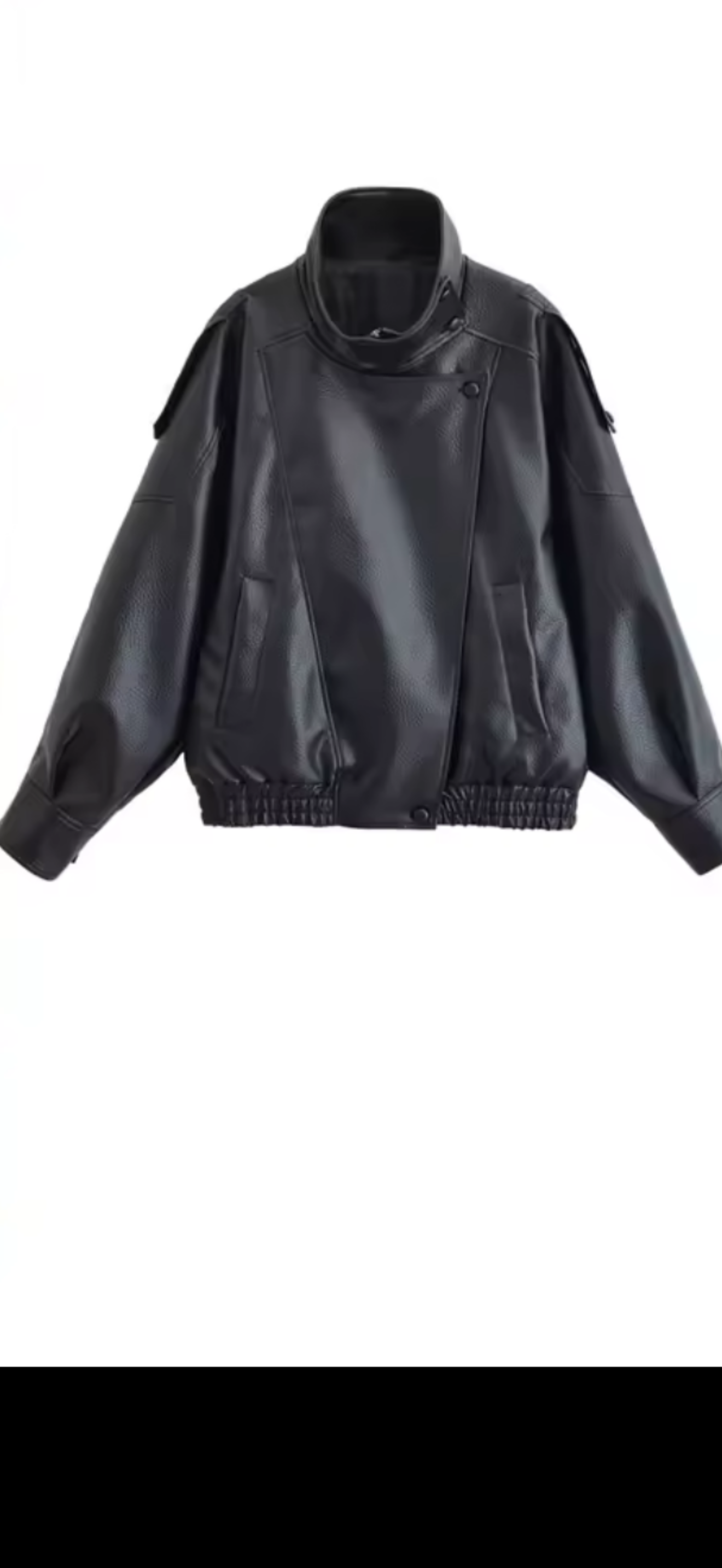 Faux leather jacket